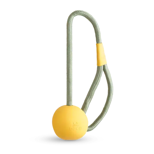 Beco - Natural Rubber Slinger Ball - Yellow