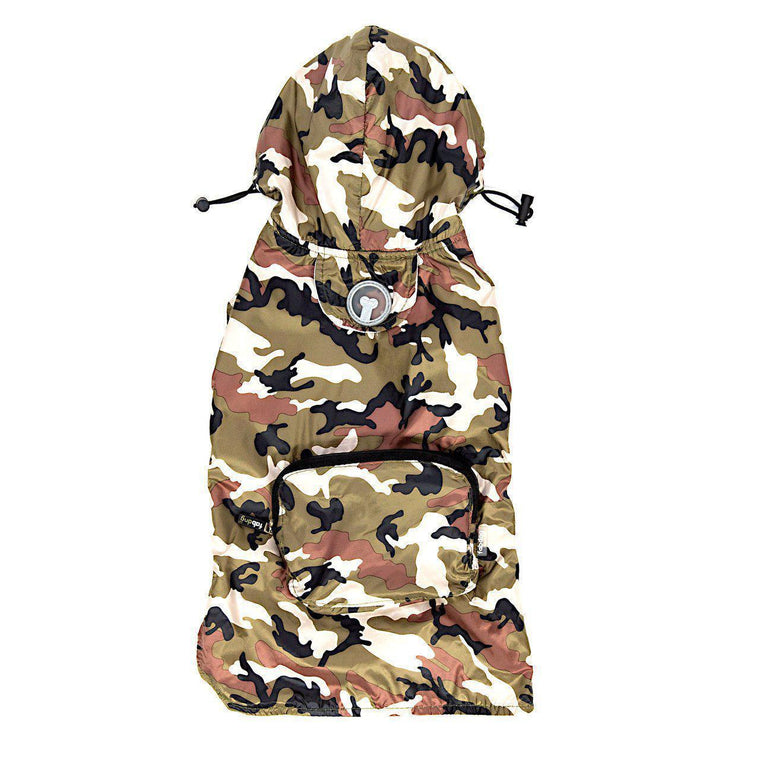 Fabdog | Camo Packaway Dog Raincoat