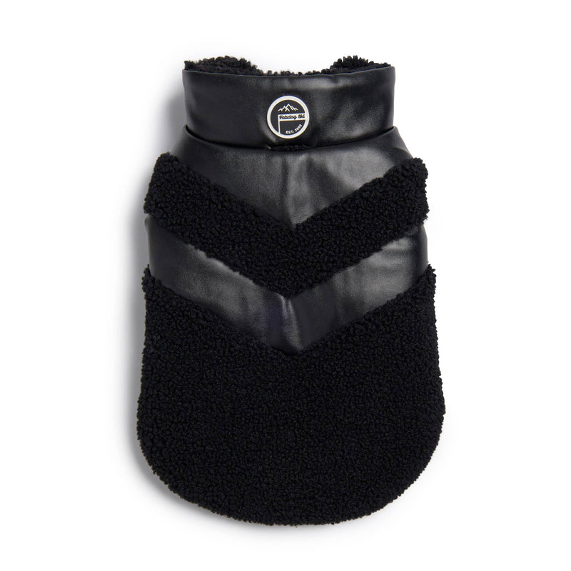 Fabdog | Fab Ski Leather Shearling Puffer Black-Fabdog-Love My Hound