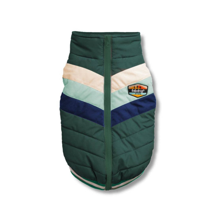 Fabdog | Green Chevron Dog Coat-Fabdog-Love My Hound