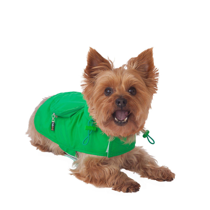 Fabdog | Green Packaway Dog Raincoat-Fabdog-Love My Hound