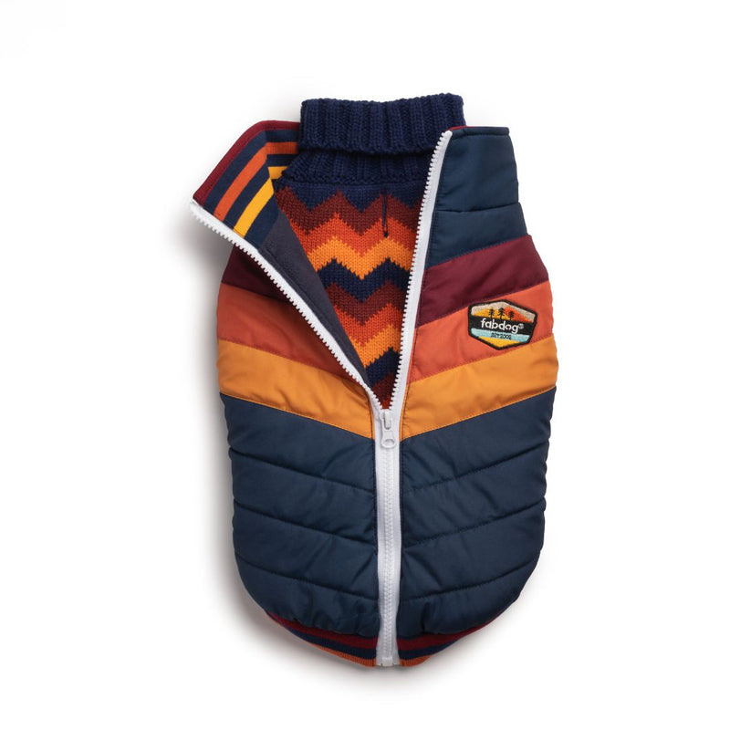 Fabdog | Navy Chevron Dog Coat-Fabdog-Love My Hound