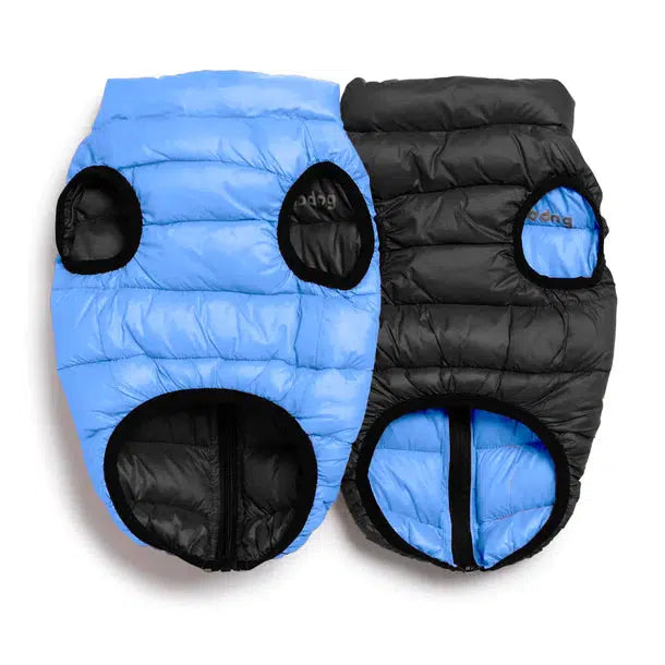 Fabdog | Pack N' Go Reversible Puffer Light Blue/Black-Fabdog-Love My Hound