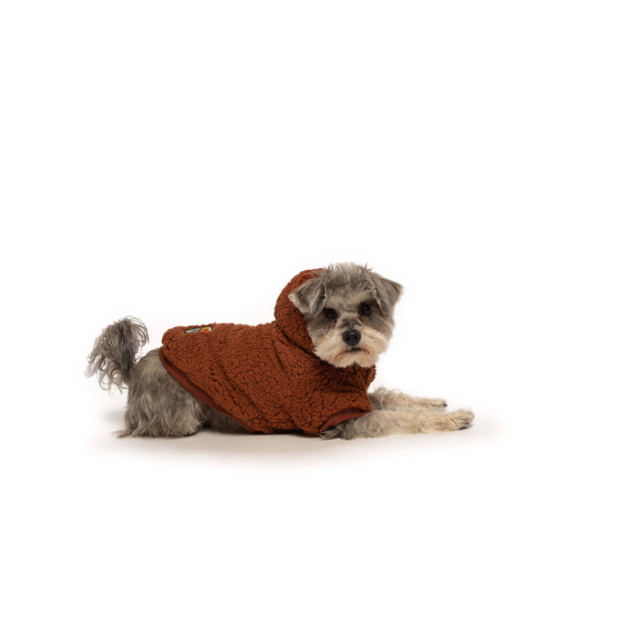 Fabdog | Rust Sherpa Dog Hoodie-fabdog-Love My Hound