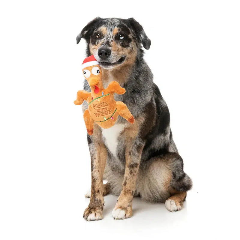 FuzzYard | Gobble Til You Wobble Turkey - Christmas Dog Toy-FuzzYard-Love My Hound