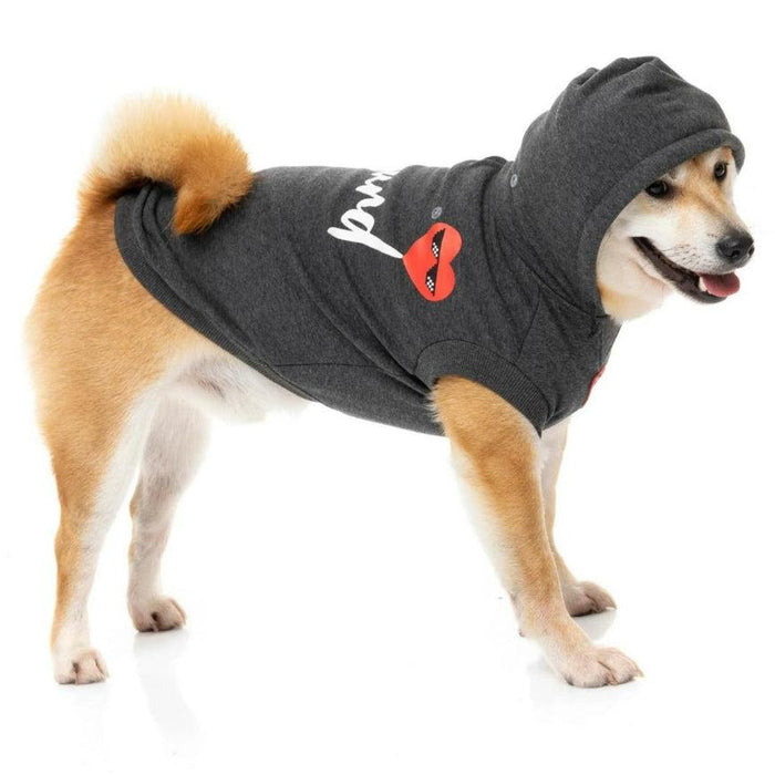 FuzzYard | Heartbreaker Hoodie - Grey-FuzzYard-Love My Hound