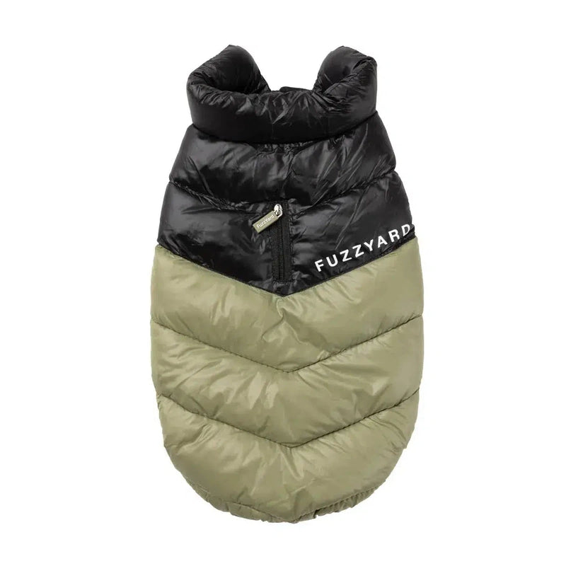 FuzzYard | South Harlem Dog Puffer Jacket - Olive-FuzzYard-Love My Hound