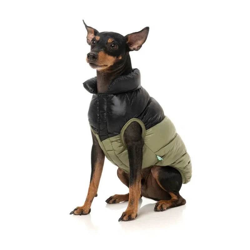 FuzzYard | South Harlem Dog Puffer Jacket - Olive-FuzzYard-Love My Hound