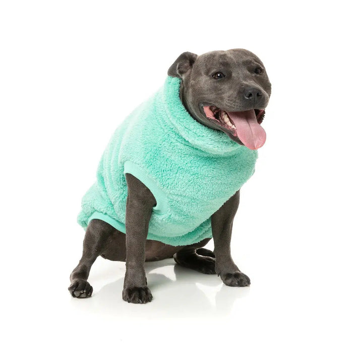 FuzzYard | Turtle Teddy Sweater - Teal-FuzzYard-Love My Hound