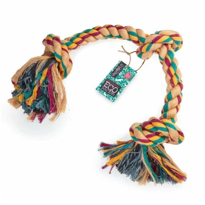 Green & Wilds - Big Rope 3 Knot - Eco Dog Toy