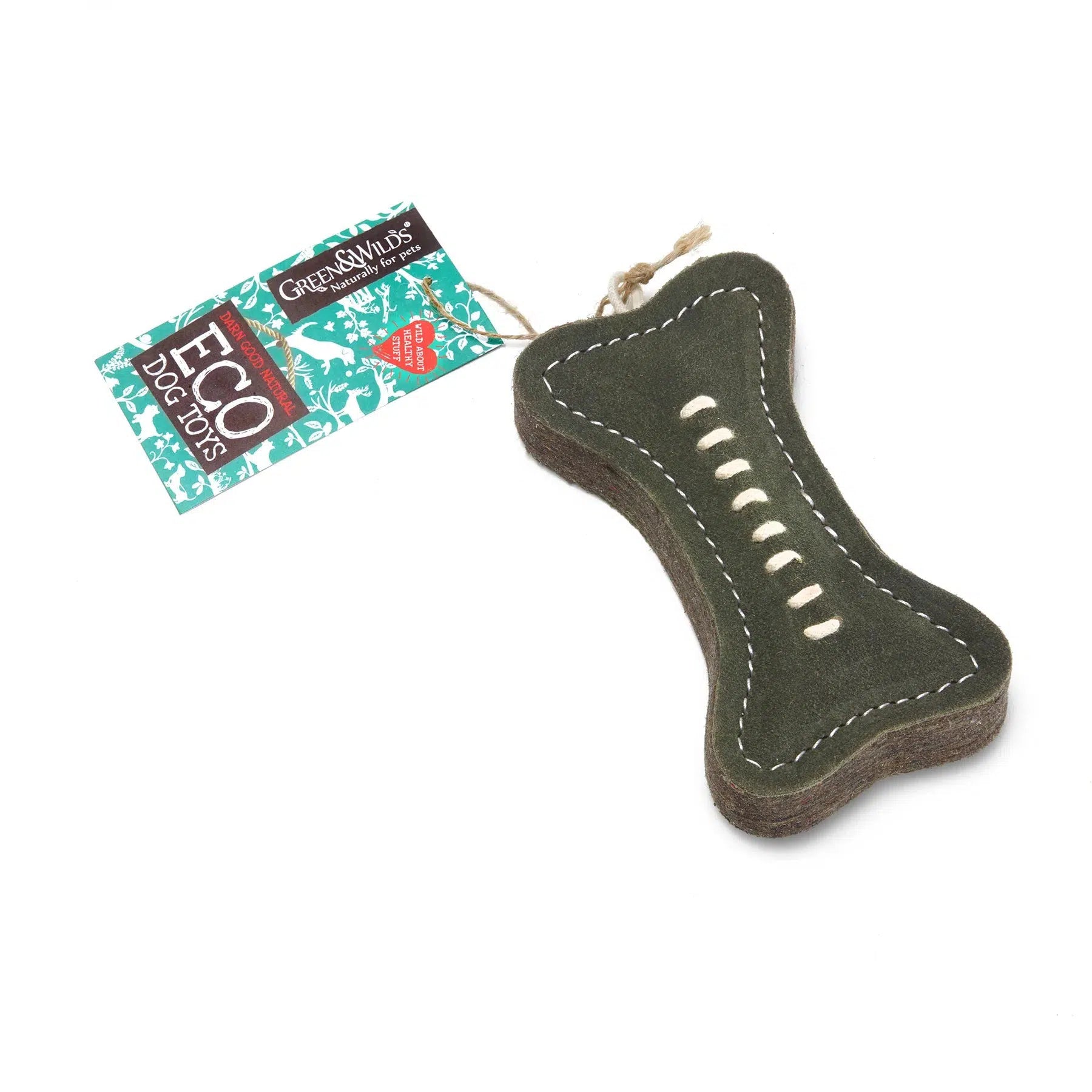 Green & Wilds | Eco Dog Toy - Green Bone-Green & Wilds-Love My Hound