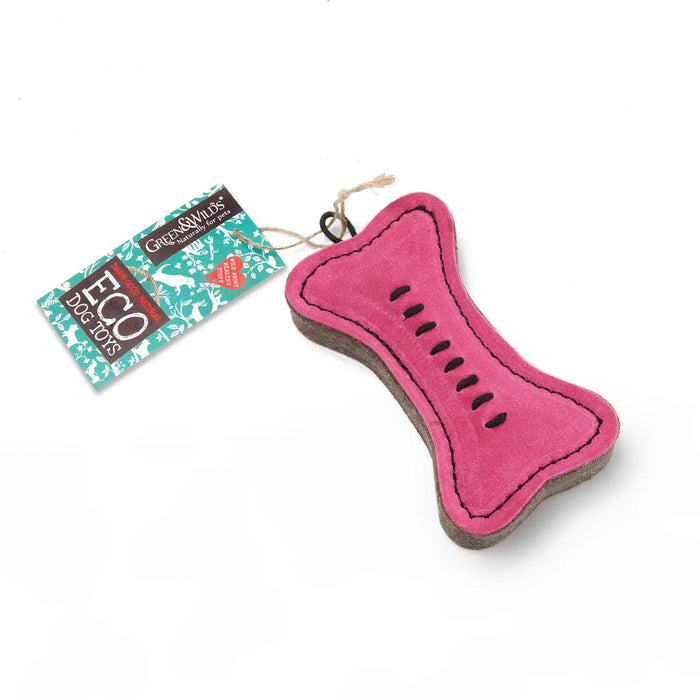 Green & Wilds | Eco Dog Toy - Pink Bone-Green & Wilds-Love My Hound