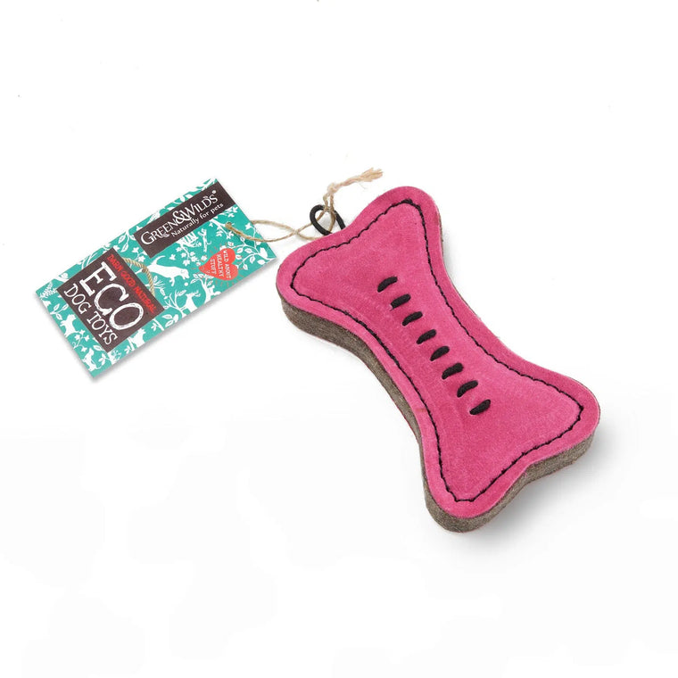 Green & Wilds | Eco Dog Toy - Pink Bone