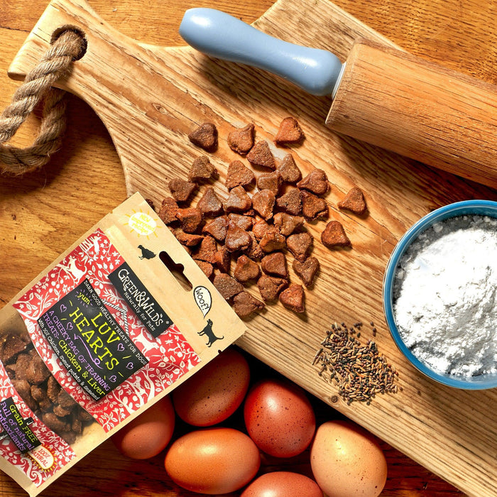 Green & Wilds | Luv Hearts Dog Treats 100g-Green & Wilds-Love My Hound