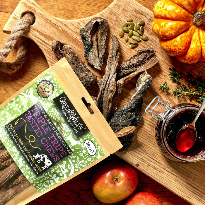 Green & Wilds | Triple Tripe Tastic Chews Dog Treats 100g-Green & Wilds-Love My Hound