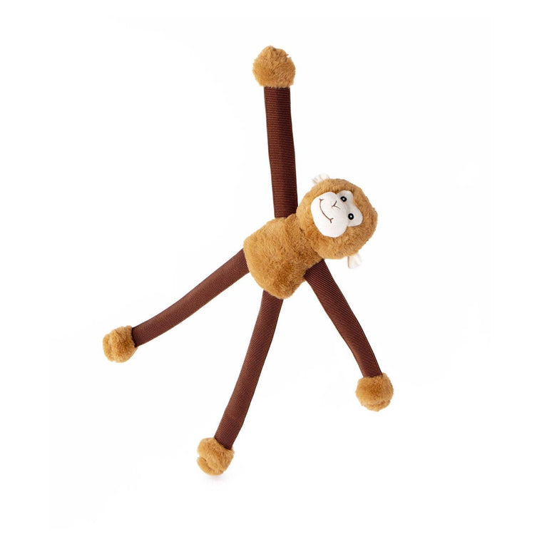 Nandog | Bungee Monkey - Plush Dog Toy