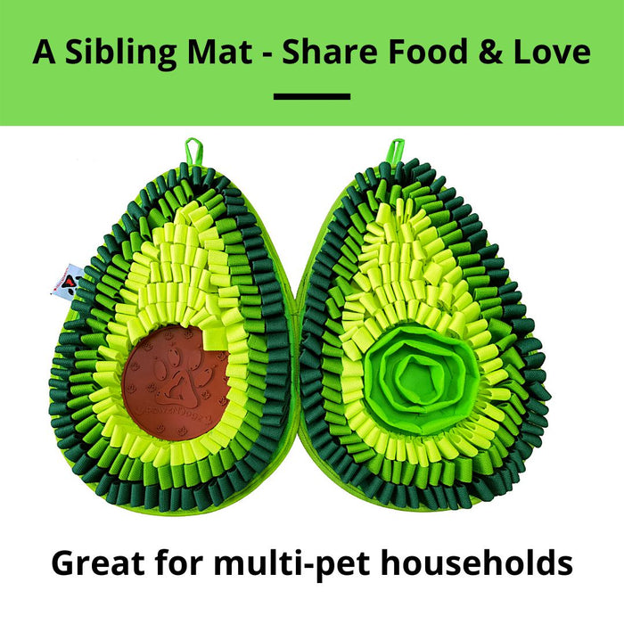 PawsNDogz | Delicious Avocado™ Anti-Bite Snuffle Mat | Challenge Level-PawzNDogz-Love My Hound