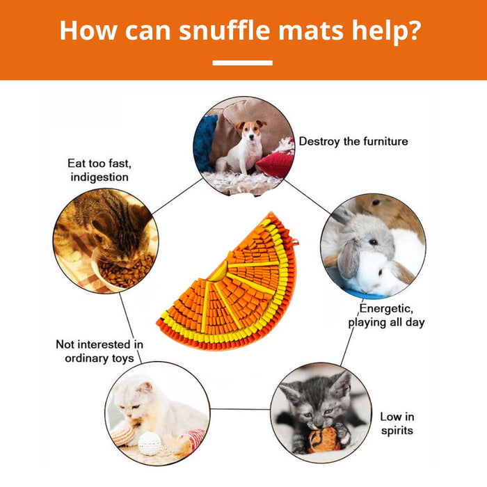 PawzNDogz | Tangy Orange™ Snuffle Mat - Challenge Level 2-PawzNDogz-Love My Hound