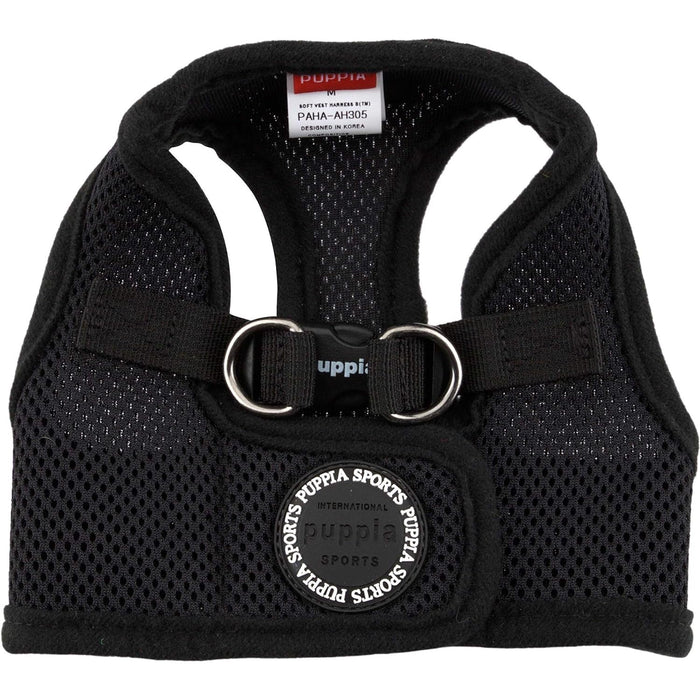Puppia Soft Jacket Harness (B)- Black-Puppia-Love My Hound