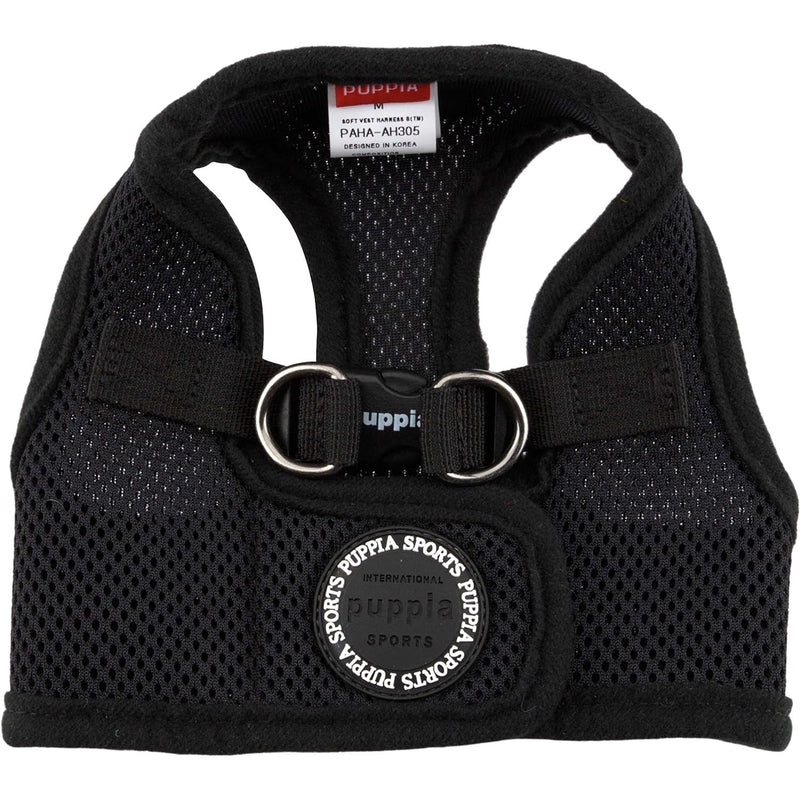Puppia Soft Jacket Harness (B)- Black-Puppia-Love My Hound