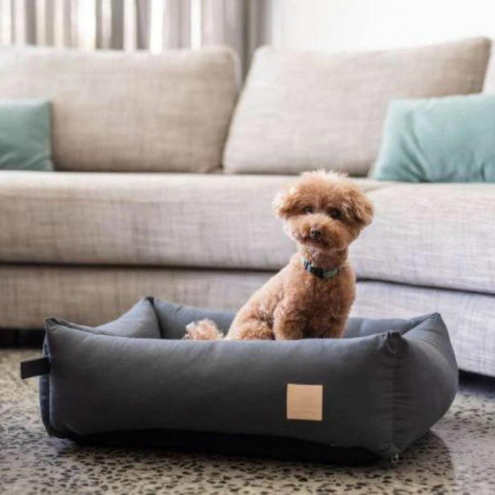 FuzzYard Life Cotton Bed - Slate Grey-FuzzYard Life-Love My Hound