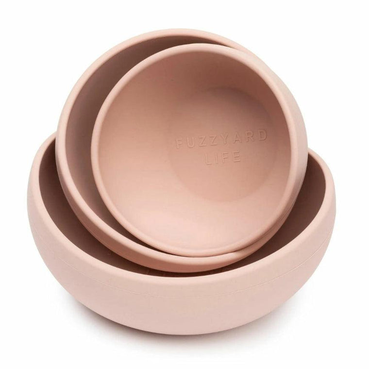FuzzYard Life - Silicone Bowl - Soft Blush