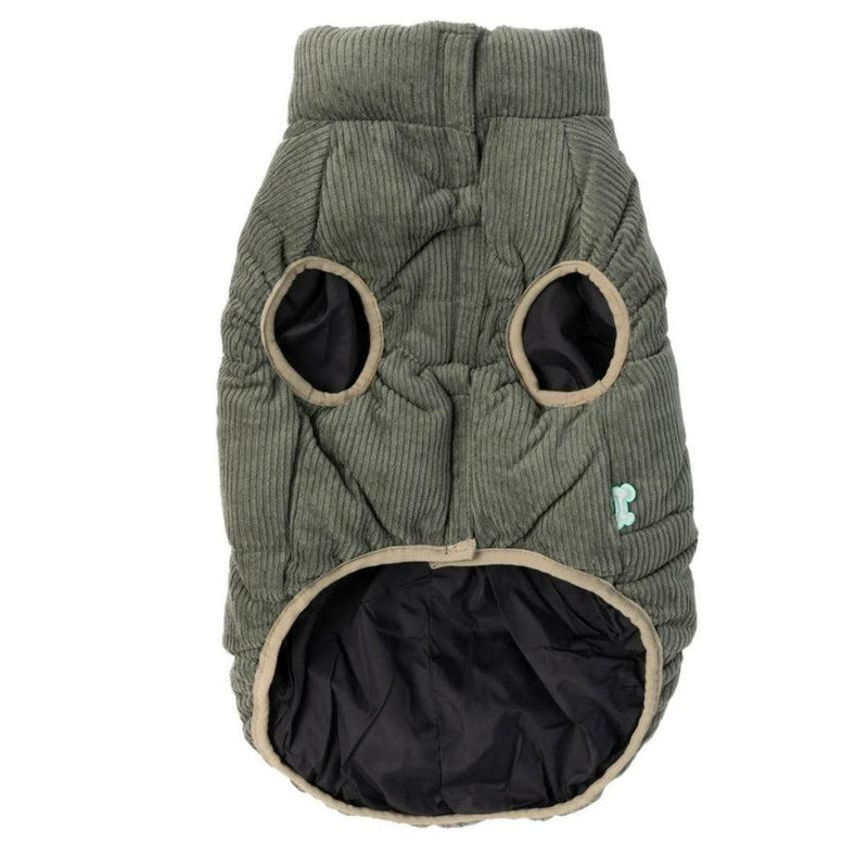 FuzzYard | Mosman Corduroy Puffer Jacket - Khaki-FuzzYard-Love My Hound