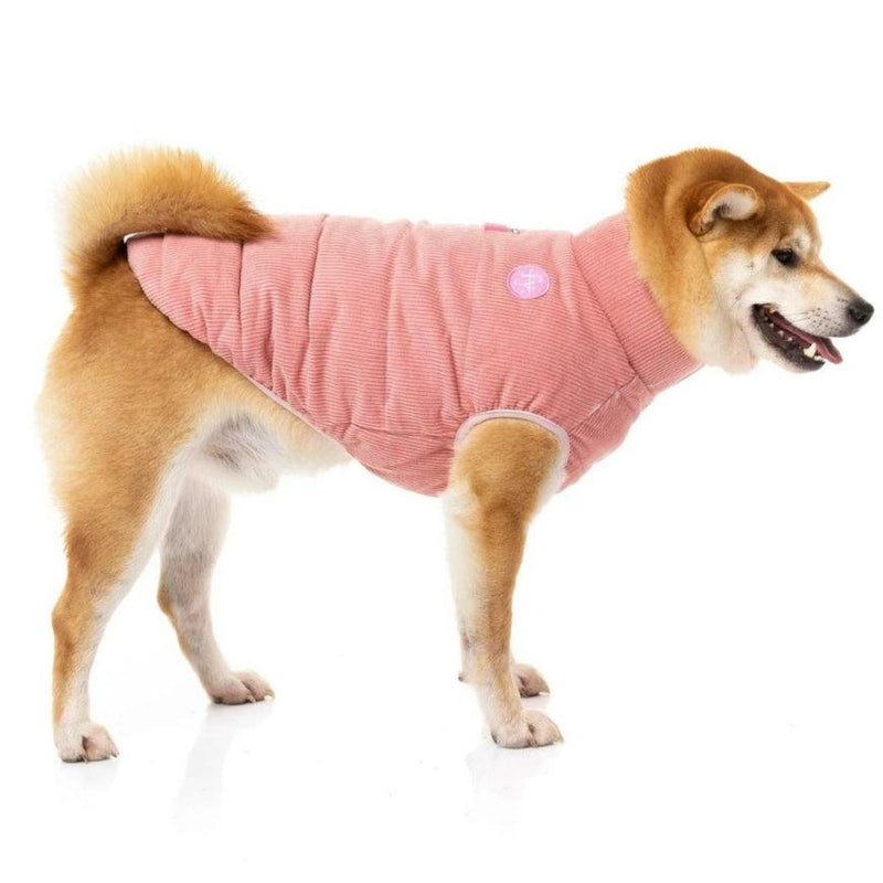 FuzzYard | Mosman Corduroy Puffer Jacket - Pink-FuzzYard-Love My Hound