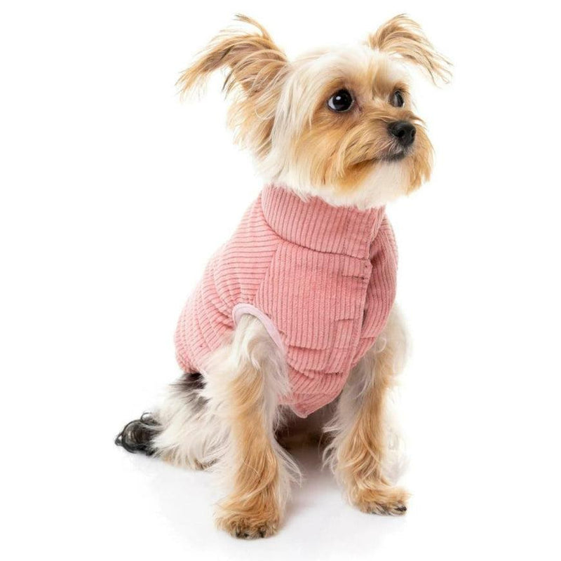 FuzzYard | Mosman Corduroy Puffer Jacket - Pink-FuzzYard-Love My Hound