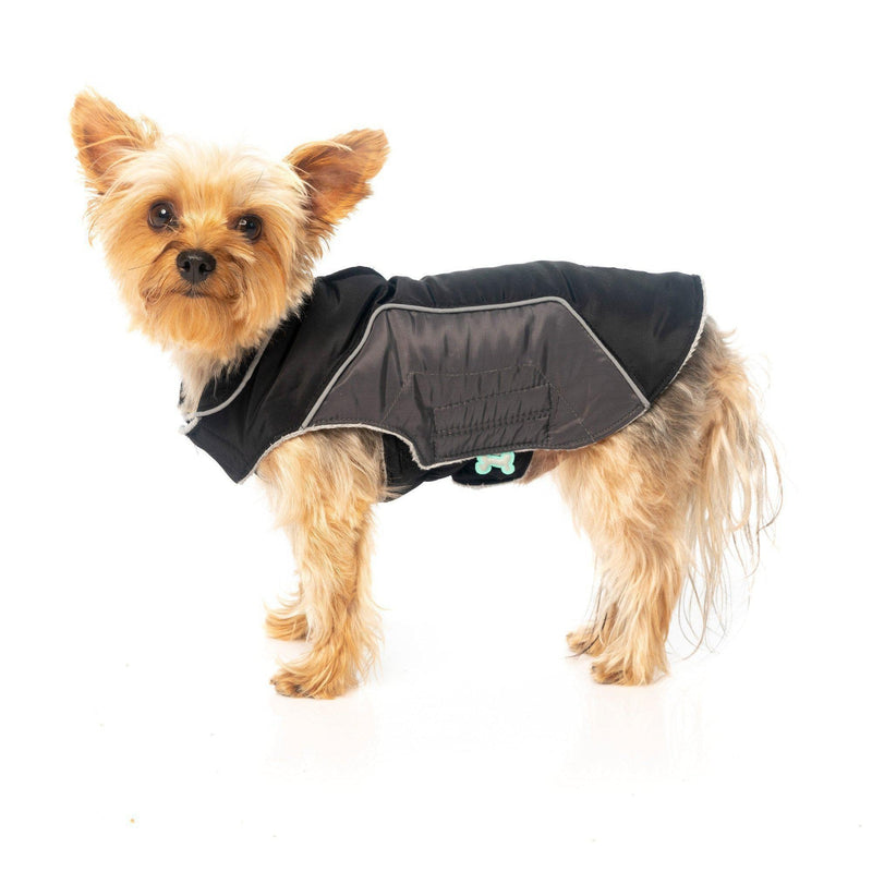 FuzzYard | Pac Dog Jacket - Black/Grey-FuzzYard-Love My Hound