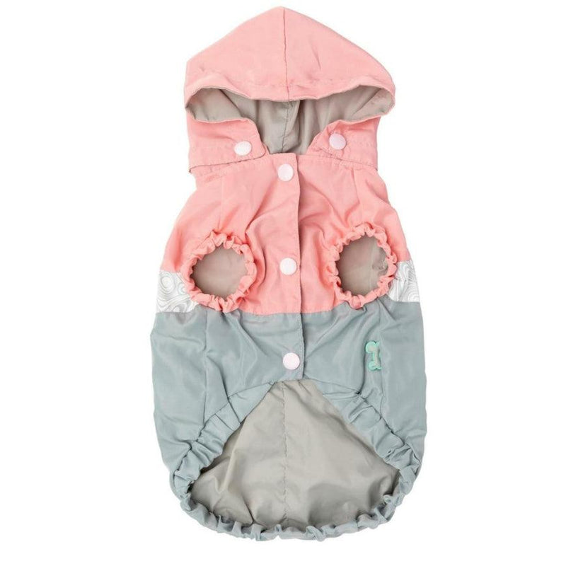FuzzYard | The Seattle Raincoat - Pink and Grey-FuzzYard-Love My Hound