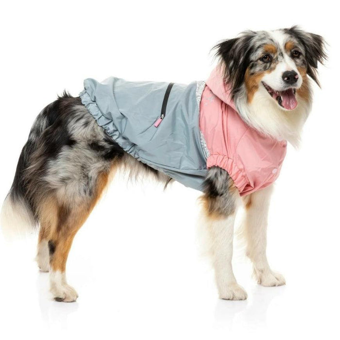 FuzzYard | The Seattle Raincoat - Pink and Grey-FuzzYard-Love My Hound
