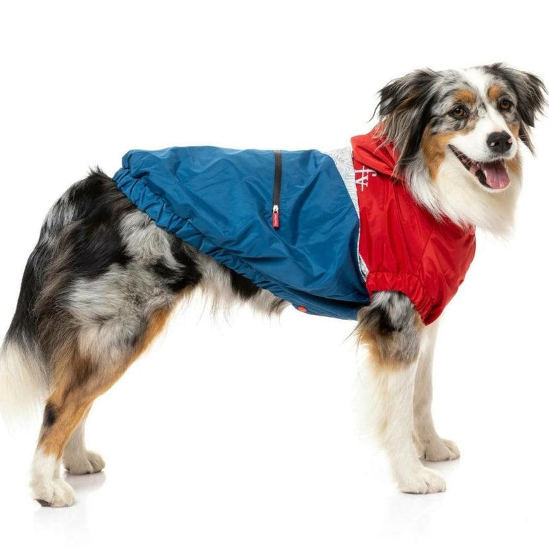 FuzzYard | The Seattle Raincoat - Red & Blue-FuzzYard-Love My Hound