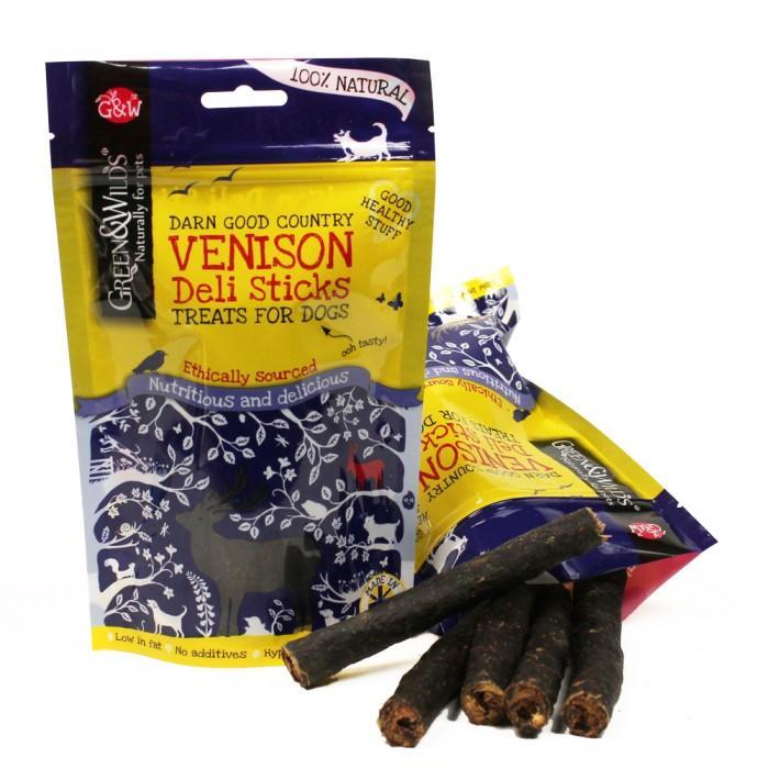 Green & Wilds - Venison Deli Sticks Dog Treats 75g
