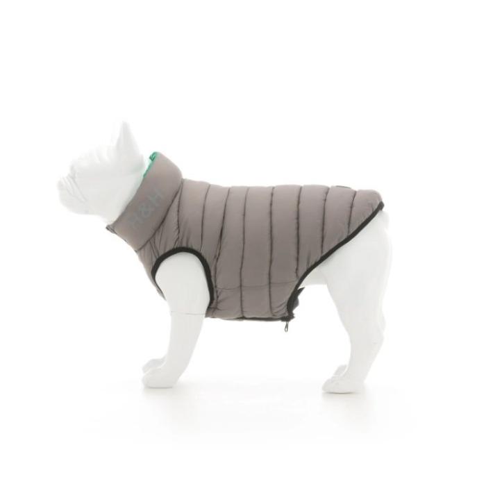 Hugo & Hudson - Reversible Puffer Jacket - Dark Green/Grey-Hugo & Hudson-Love My Hound