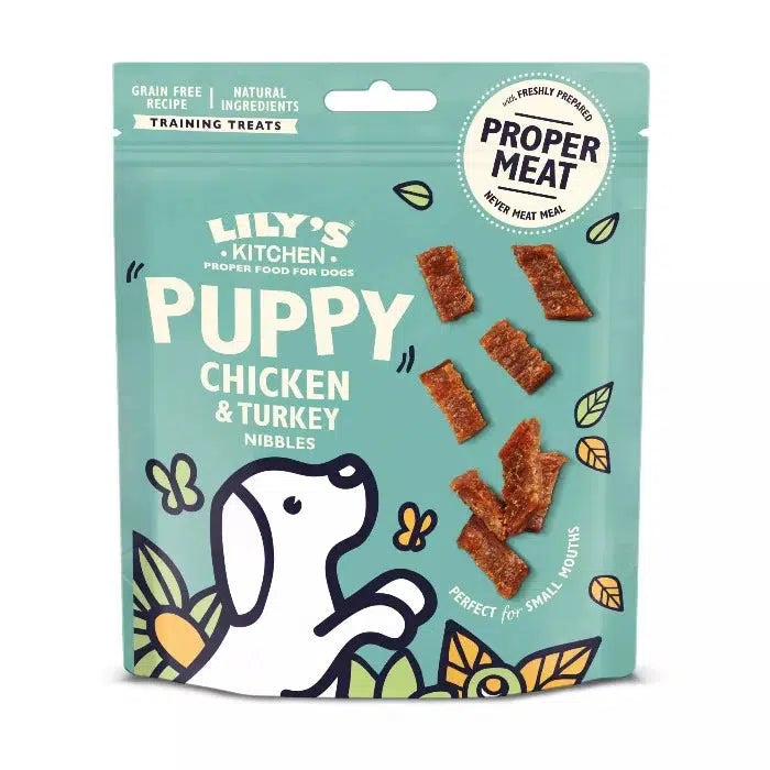 Lily's Kitchen | Chicken & Turkey Nibbles | Puppy Treats 70g-Lily's Kitchen-Love My Hound