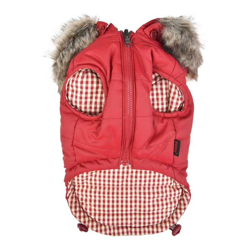 Puppia - Hollis Parker - Reversible Dog Coat - Red-Puppia-Love My Hound