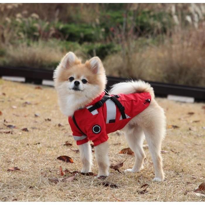 Puppia - Wilderness Rain-Harness-Coat - Blue-Puppia-Love My Hound