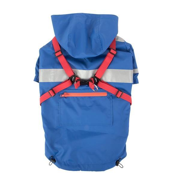 Puppia - Wilderness Rain-Harness-Coat - Blue-Puppia-Love My Hound
