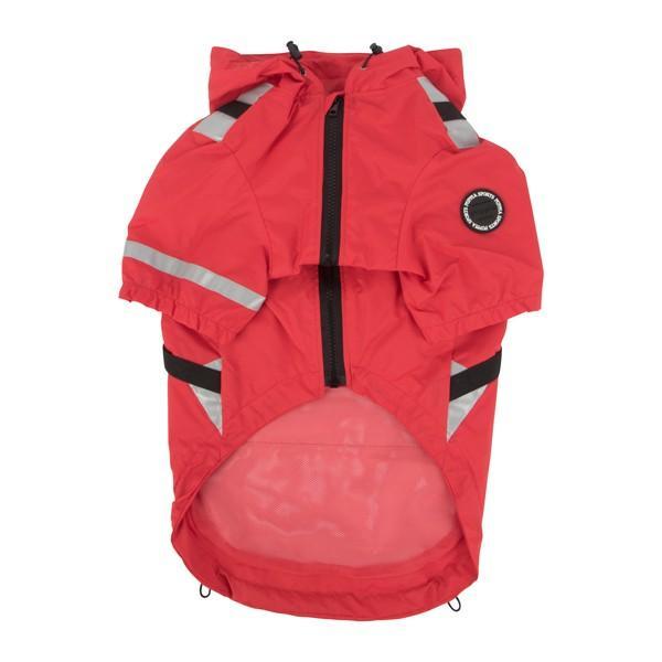 Puppia - Wilderness Rain-Harness-Coat - Red-Puppia-Love My Hound