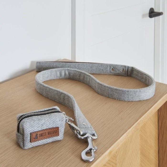 Sweet William - Tweed Dog Poo Bag Holder - Grey-Sweet William-Love My Hound