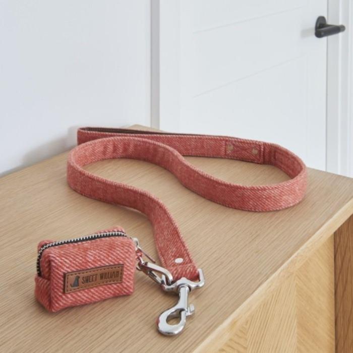 Sweet William - Tweed Dog Poo Bag Holder - Orange-Sweet William-Love My Hound