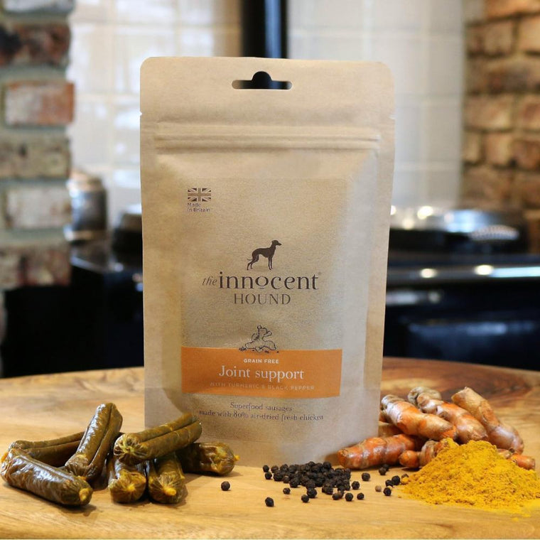 The Innocent Hound - Joint Support Superfood Sausages - Turmeric & Pepper Dog Treats