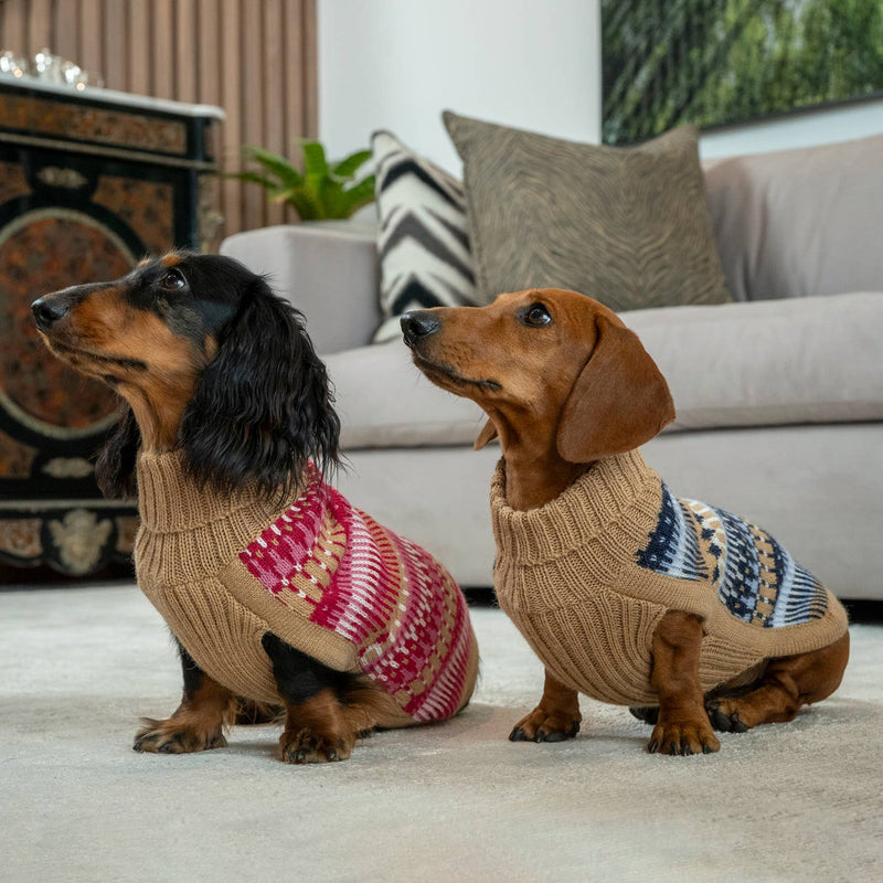 Alqo Wasi | Ice Magic Alpaca Dog Sweater - Cherry-Alqo Wasi-Love My Hound