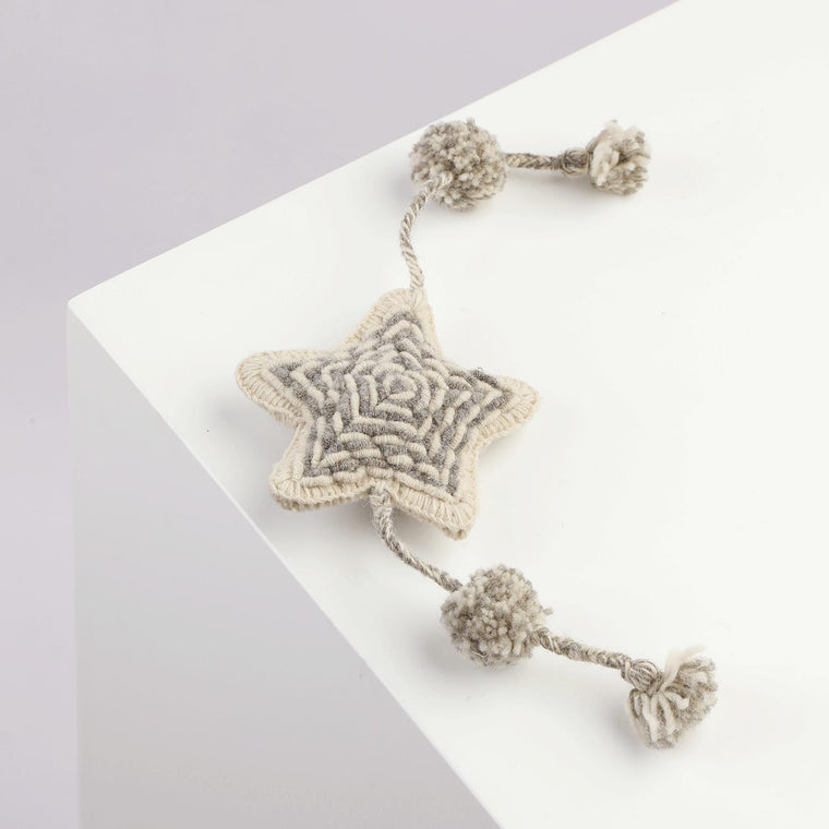 Alqo Wasi | Wool Toy - Natural Star