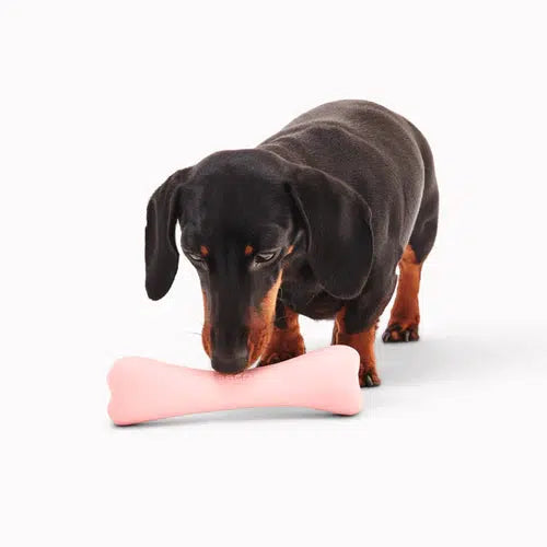Beco - Natural Rubber Chew Bone - Pink-Beco-Love My Hound