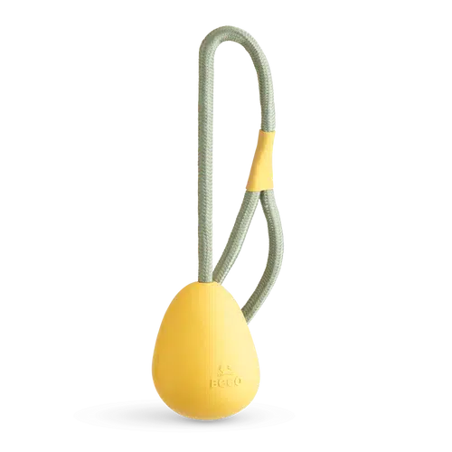 Beco - Natural Rubber Slinger Pebble - Yellow – Love My Hound