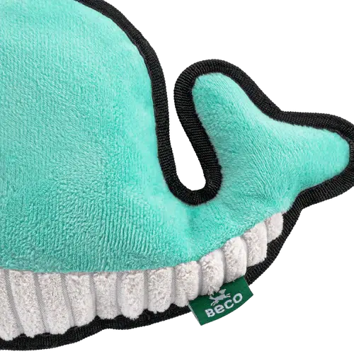 Beco - Recycled Rough & Tough - Wesley the Whale Dog Toy-Beco-Love My Hound