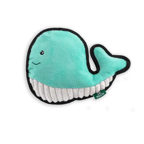 Beco - Recycled Rough & Tough - Wesley the Whale Dog Toy