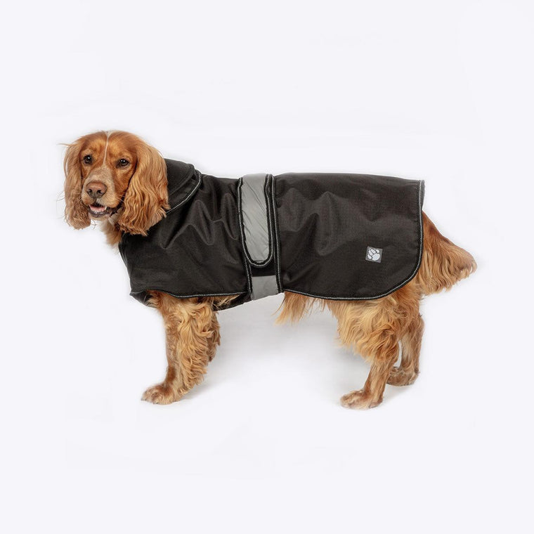 Danish Design - The Ultimate 2 in 1 Waterproof and Fleece Dog Coat - Black